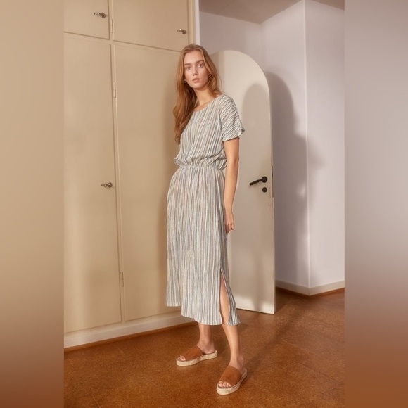 ICHI| striped jersey dress | size xs - Picture 1 of 11